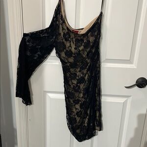 Ruby Rox Black One Shoulder Dress